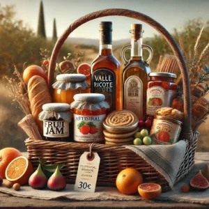 Cesta de productos típicos del Valle